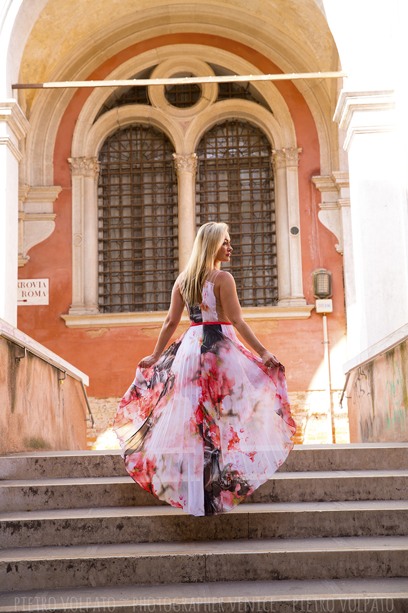 venezia servizio foto modella con fotografo