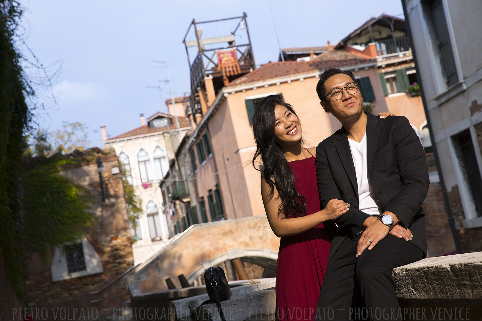 Fotografo Venezia servizio foto romantico divertente